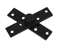 UKCOCO Cerniera Invisibile per Porta in Acciaio Inossidabile Cardine Pesante per Battenti con Rotazione Staffa Nascosta per Porte Segrete e Librerie Fissaggio Superiore e Inferiore Nero