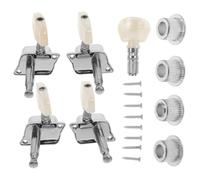 UKCOCO Chiavi di Accordatura per Banjo in Lega di Zinco Argento Set 4+1 Boccole Accessori per Strumenti Musicali Folk per Accordatura Precisa e Manutenzione del Banjo