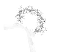 UKCOCO Cintura da Sposa in Lega Pietre Luminose e Perline, Fascia Nuziale Decorativa per Abito da Cerimonia, Accessorio Raffinato per Matrimonio