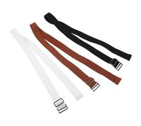 UKCOCO Cinture Elastiche Larghe da Donna 3 Pezzi - Cinture senza Fibbia Elastico Bianco Nero e Marrone - Supporto Lombare Compressione Delicata - Regolabili per Abiti Jeans e Uso