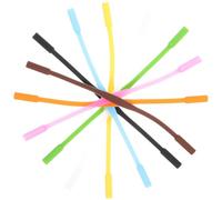 UKCOCO Cinturini per Occhiali in Silicone Antiscivolo Multicolore, 12 Pezzi per Ragazzo Ragazza, Supporto Fisso per Occhiali Sportivi Adatti a Giochi all'Aperto e Uso Colore Casuale