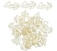 UKCOCO Clip a Forma di Animale in Metallo Color Oro 25 Pezzi, Graffette Creative per Ufficio e Scuola, Morsetti per Promemoria e Segnalibri Decorativi per Studenti e Lavoro