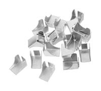 UKCOCO Clip per Mensole per Armadietti in Metallo 20 Pezzi, Pioli Porta Mensola Robusti e Rimovibili, Supporti per Ripiani Regolabili per Ufficio e Biblioteca, Staffe per Scaffalature