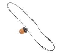 UKCOCO Collana Lunga con Pendente Ghianda in Legno Scatola Gawu Apribile per Pillole Charm per Portachiavi e Te Regolabile e Resistente