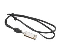 UKCOCO Collana Uomo con Ciondolo Armonica Mini in Acciaio Pendente Vintage Nero Leggero e Comodo Charm Musicale per Uso Quotidiano