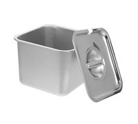UKCOCO Contenitore per Gelato in Acciaio con Ermetico Riutilizzabile per Conserve Fatte Yogurt e Dessert Freddi Resistente e Facile da
