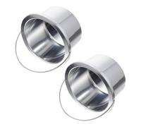 UKCOCO Contenitori Interni in Alluminio Per Fusione Cera Antiaderente 2 Pezzi, Ricambi Scaldacera Compatti Resistenti Al Calore Per Depilazione Professionale e Uso Domestico