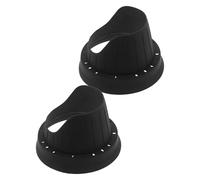 UKCOCO Copertura per Altoparlanti da 6,5 Pollici per Portiera Auto in Silicone, Set da 2 Pezzi Anello di Supporto e Deflettore Protettivo Audio per Auto, Protezione Antipolvere