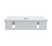 UKCOCO Copertura per Presa Elettrica Bloccabile in Ferro Bianco 86 Tipo 2 Posti, Scatola di Derivazione Resistente alle Intemperie per Uso Interno ed Esterno, Protezione Antipioggia