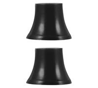 UKCOCO Copertura per Punte di Ombrello 2 Pezzi in Plastica Nera Design Raffinato, Facile da Usare e Compatibile con Ombrelli a Bastone per Protezione e Riparazione