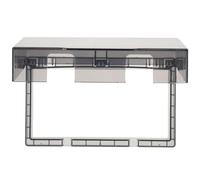 UKCOCO Copertura Protettiva per Presa Elettrica a Muro Resistente alle Intemperie, Scatola di Derivazione Nera Doppia, Custodia per Uso Domestico e Commerciale, Protezione per Prese