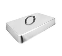 UKCOCO Copertura Rettangolare per Inossidabile con Vaporiera per Griddle Bbq Mantiene e Aroma per Cottura Hamburger e Formaggi Dimensioni