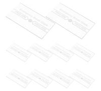 UKCOCO Copertura Vetro di Ricambio per Interruttore Manuale Allarme Antincendio 10 Pezzi, Resistente alle Alte Temperature, Compatibile Sistemi di Emergenza per Sicurezza Domestica