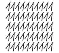 UKCOCO Coperture Protettive per Pennelli da Trucco 100 Pezzi, Rete Espandibile in Pe Nera 12x1 Cm, Protezione per Setole Dopo Lavaggio, Accessori per Strumenti Trucco Professionali