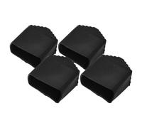 UKCOCO Copri Piedini per Scala 4 Pezzi in Gomma Nera Quadrati 2x4 cm Antiscivolo per Casa e Lavori in Altezza