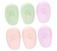UKCOCO Copriorecchie in Silicone Per Chioma 3 Paia Colorati (rosa Viola) Protezioni Auricolari Riutilizzabili e Impermeabili Per in Salone e Domestico