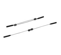 UKCOCO Cordino Cordino per Occhiali Regolabile in Silicone e Filo D'acciaio 2 Pezzi Nero, Accessorio Antiscivolo e Skin Friendly per Sport e Uso Quotidiano Regolabile in Silicone e Filo
