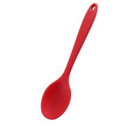 UKCOCO Cucchiaio in Silicone per Cucina Antiscivolo e Facile da Cucchiaio Dosatore Ergonomico per Mescolare e Servire Utensile Versatile per Alimenti Caldi e Freddi Rosso