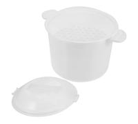 UKCOCO Cuoci Riso Microonde Portatile con Coperchio Sigillante Pentola Multifunzionale per Riso Noodles e Verdure Facile da Pulire e Conservare Adatta Microonde e Cottura Vapore