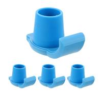 UKCOCO Cursori per Deambulatore Antiscivolo 28 Mm Blu 4 Pezzi, Cuscinetti per Piedi per Anziani, Accessori per Ausili da Passeggio Protezione Articolare e Massima Aderenza su Neve