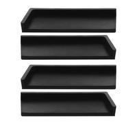 UKCOCO Cuscinetti Antiscivolo per Gambe di Divani in Gomma Naturale Nera, Set da 4 Pezzi Stabilizzatori per Mobili, Dispositivo di Fissaggio per Pavimenti in Legno, Piastrelle