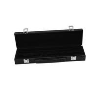 UKCOCO Custodia per Flauto in Pelle Nera Scatola Protettiva per Strumenti Fiato Resistente e Facile da Pulire per Conservazione Sicura e Anti-polvere