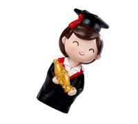 UKCOCO Decorazione Torta di Laurea Dottore in Resina Resistente Statuina per Torta Studente Laureato Cake Topper Compatto per Festa e Tavola Dessert