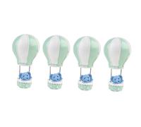 UKCOCO Decorazioni Torta Compleanno Animale e Mongolfiera in Resina, Set 4 Pezzi, Decorazioni Non Commestibili per Feste e Cake Topper Creativi, Idee Regalo per Eventi e Compleanni