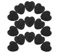 UKCOCO Diffusore di Oli Essenziali Aromaterapia Stone 20 Pezzi in Pietra Lavica a Forma di Cuore, Nero, Riutilizzabile, Assorbimento Efficiente, per Casa in Viaggio