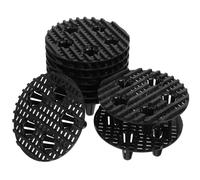 UKCOCO Elevatori per Pentole Rotondi 10 CM Piedini in Plastica Set da 10 Pezzi, Supporti per Vasi da Interno e Esterno, Protezione Radici e Miglioramento della Circolazione d'Aria per
