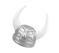 UKCOCO Elmo Vichingo con Corna per Adulto Cappello da Pirata in Plastica Leggera Accessorio Costume Medievale per Feste e Cosplay