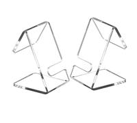 UKCOCO Espositore per Orologi da Polso in Acrilico Trasparente 2 Pezzi Porta Orologi Singoli Stabile a Forma di L Organizer Multifunzionale Porta Occhiali da Scrivania per Ufficio e