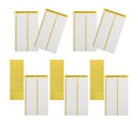 UKCOCO Etichette Adesive per Scatole Interruttori Gialle, Set da 10 Fogli Impermeabili per Pannelli Elettrici, Adesivi Numerati per Identificazione e Manutenzione Rapida del Quadro