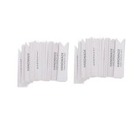 UKCOCO Etichette Regalo Targhette Decorativa in Carta Bianca 50 Pezzi Compact e Resistente per Candele e Torte per Regali di Natale e Occasioni Speciali
