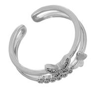 UKCOCO Farfalla Doppio Strato Regolabile Per Donne Accessori Aperti Eleganti Per Compleanni e Occasioni Speciali