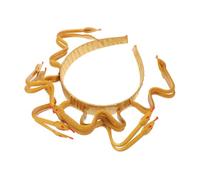 UKCOCO Fascia per Capelli Medusa con Testa di Serpente Dorata per Cosplay e Feste Tema Accessorio Decorativo Unico e Facile da Indossare per Halloween e Party