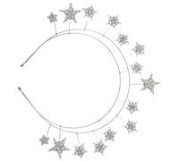 UKCOCO Fascia per Chioma a Forma di Stella Strass in Lega Copricapo Elegante per Matrimonio e Festa Accessorio Leggero per Donna e Ragazza Cerchietto Glitterato per Eventi Speciali