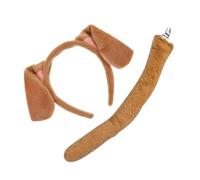 UKCOCO Fascia Per Cuccioli Orecchie e Coda Di Animale Morbido, Set Di Accessori Cosplay Per Costumi Da Cane Leggeri e Comodi Per Feste Mascherate e Spettacoli Teatrali
