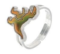 UKCOCO Fascia Umore Per Ragazzi e Donne Regolabile Dinosauro Cartoon Fascia Per Falange Cambio Colore Termico Gioiello Divertente Per Ragazze e Impiego Quotidiano