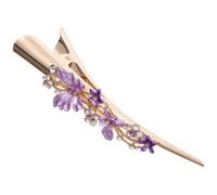 UKCOCO Fermaglio Decorativo per Chioma Grande Becco d'Anatra in Lega e Motivo Floreale per Occasioni Speciali e Vita Quotidiana