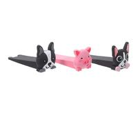 UKCOCO Fermaporta da Pavimento in PVC a Forma di Animale 3 Pezzi | Stile Cartoon Decorativo, Posa senza Attrezzi, per Cameretta e Casa, Aiuta a Tenere Aperta L'anta