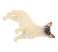 UKCOCO Figurina di Cane di Simulazione Realistica Bulldog Francese Vuota 1 Pezzo, Ornamento Decorativo per Scrivania e Micro Paesaggi, Statuetta Animale Adatta per Casa, Ufficio e Regalo