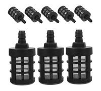 UKCOCO Filtro a Rete Inossidabile per Tubo Flessibile da Giardino e Pompa Irrigazione, Set 8 Pezzi Anti-intasamento Autoadescante, Connettore Filtro Ingresso per Idropulitrice e Camper,