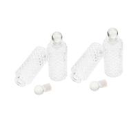 UKCOCO Flacone per 150Ml in Vetro Trasparente Set da 4 Bottiglie Decorative per Profumi Design per Decorazione Casa e