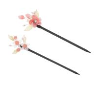 UKCOCO Forcine per Chioma da Donna in Legno Retrò 2 Pezzi, Bastoncini per Chignon Vintage, Accessori per Acconciature Eleganti e Tradizionali, Compatibili Tutti i Tipi di Chioma