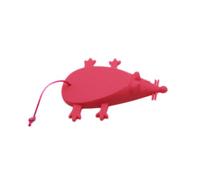 UKCOCO Forma di Topo Fermaporta a Cuneo Rosso in Silicone | Uso Decorativo, Funzione Fermaporta, Adatto come Regalo da Calza, Materiale in Silicone, Colore Rosso