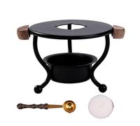 UKCOCO Forno per Fusione della Ceralacca in Ferro Manico Doppio Scaldacera per Timbri e Sigilli Set da 3 Pezzi per Lavori Artigianali e Creazione di Sigilli Personalizzati