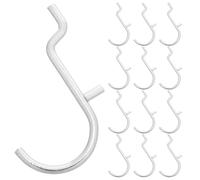 UKCOCO Ganci in Metallo per Pannello 6Mm 30 Manicotti Antiscivolo Neri per Utensili da Cucina e Garage Organizzatore per Pannelli Forati Distanza Fori 26Mm Supporto Versatile per