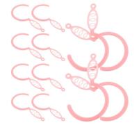 UKCOCO Ganci per Zanzariere in Plastica Rosa Set da 20 Pezzi Clip per Supporto Rete Baldacchino e Tende da Gazebo Resistenti alle Intemperie per Casa Culla e Uso Esterno