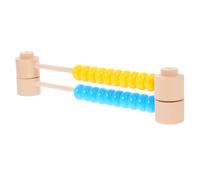 UKCOCO Giocattolo Abaco per Bambini Educativo Materiali Durevoli, Dimensioni Compatte, per Apprendimento della Matematica e capacità di Calcolo Precoce Set 2 Pezzi Colore Giallo e Azzurro